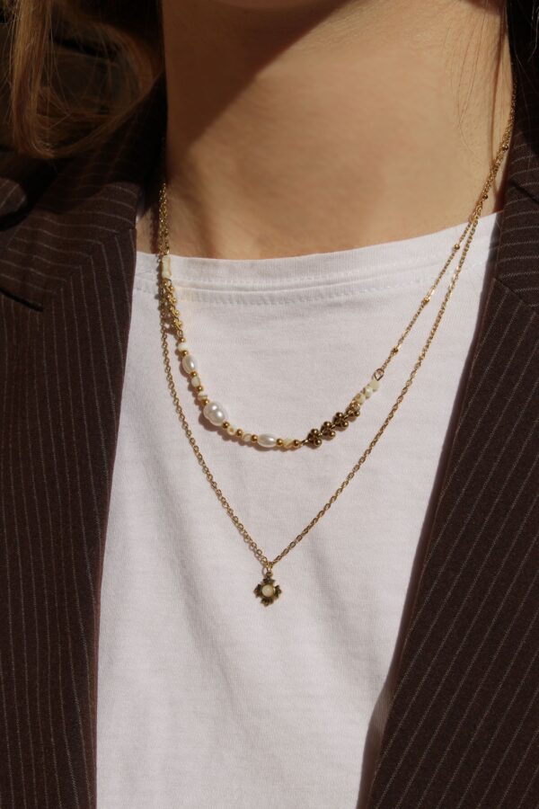 Collier double doré