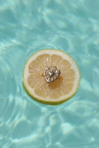 Bague coeur doré en acier inoxydable