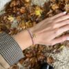 Bracelet Liberty - Vert et rose personnalisable