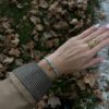 Bracelet Liberty - Flavie Bracelet Liberty - Flavie en tissu fleuri bleu