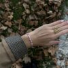 Bracelet Liberty - Armelle tissu fleuri rose