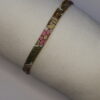 Bracelet Liberty - Vert et rose personnalisable, aperçu du tissu
